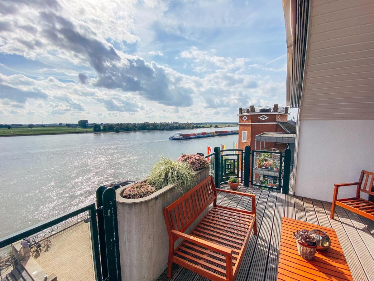 Rheinloft 3 - Grosse Giebelwohnung Mit Dachterrassen An Der Rheinpromenade Эммерих Экстерьер фото